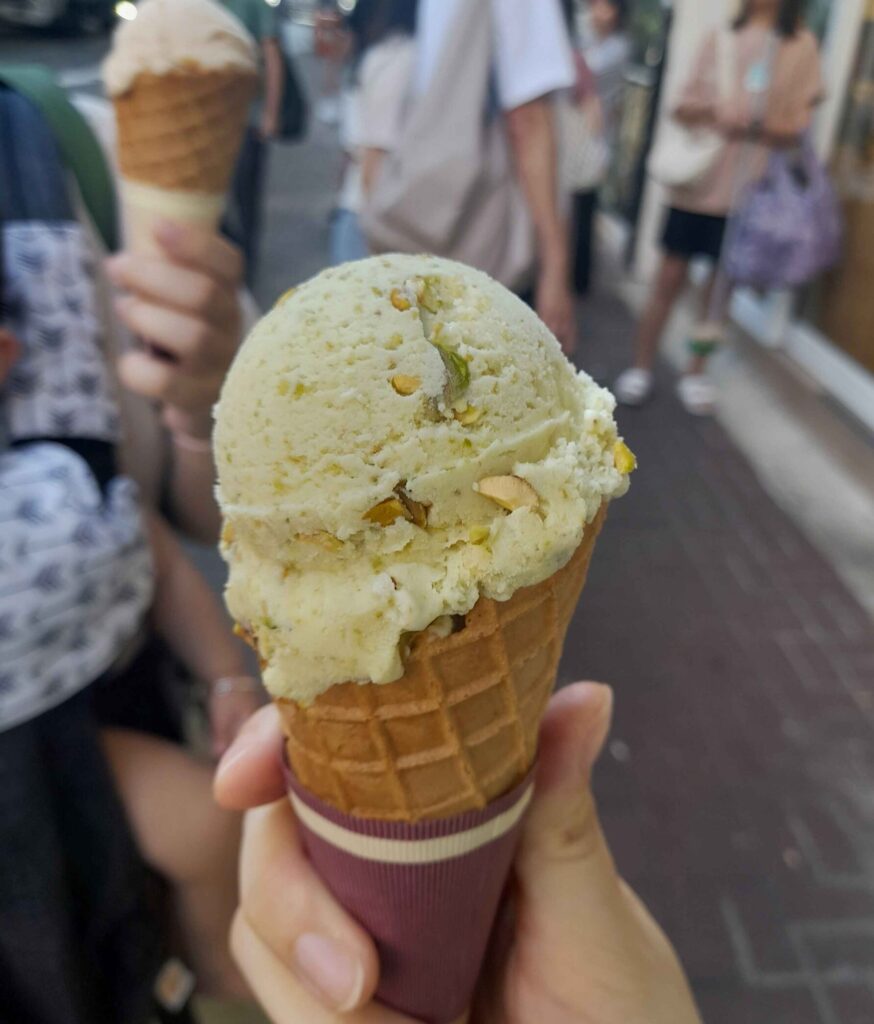 Chestnut King's Dried Food & Nuts Limited pistachio single scoop in cone