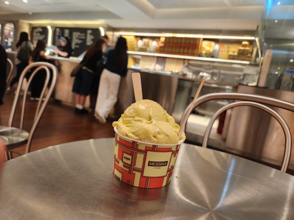Two scoop gelato cup from Messina in the Central, Hong Kong store